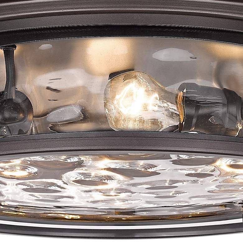 Image 4 Clarion by Z-Lite Bronze 4 Light Flush Mount more views
