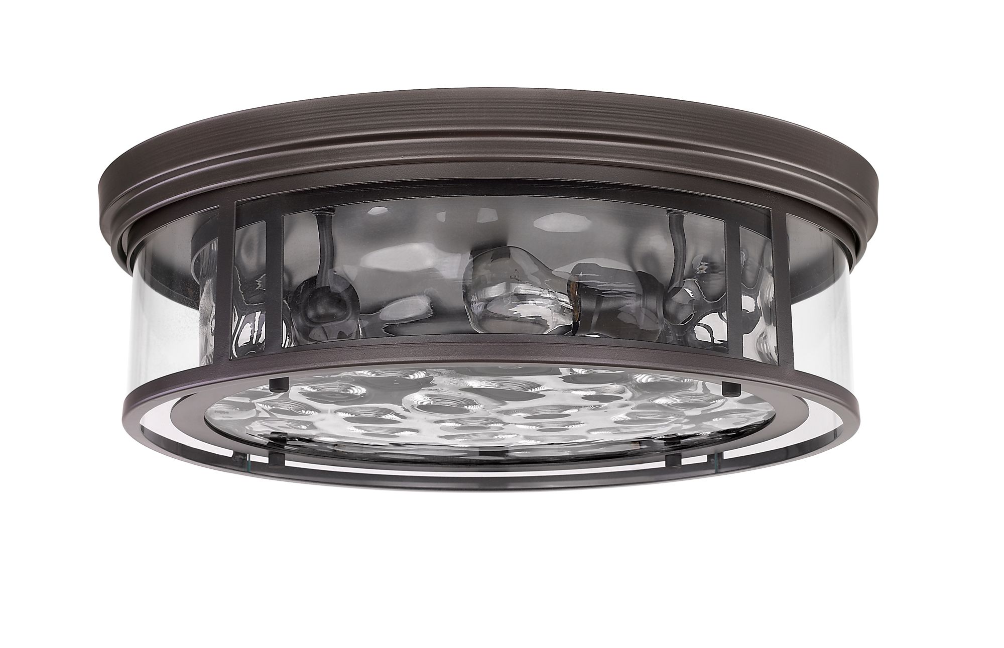 Clarion by Z-Lite Bronze 4 Light Flush Mount in scene