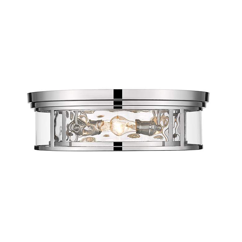Image 4 Clarion by Z-Lite Polished Nickel 4 Light Flush Mount more views