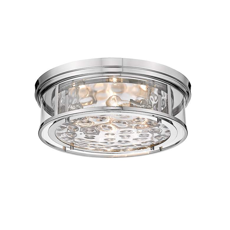 Image 5 Clarion by Z-Lite Polished Nickel 4 Light Flush Mount more views