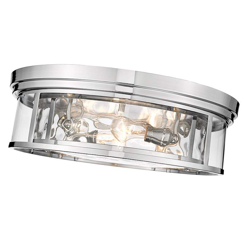 Image 6 Clarion by Z-Lite Polished Nickel 4 Light Flush Mount more views