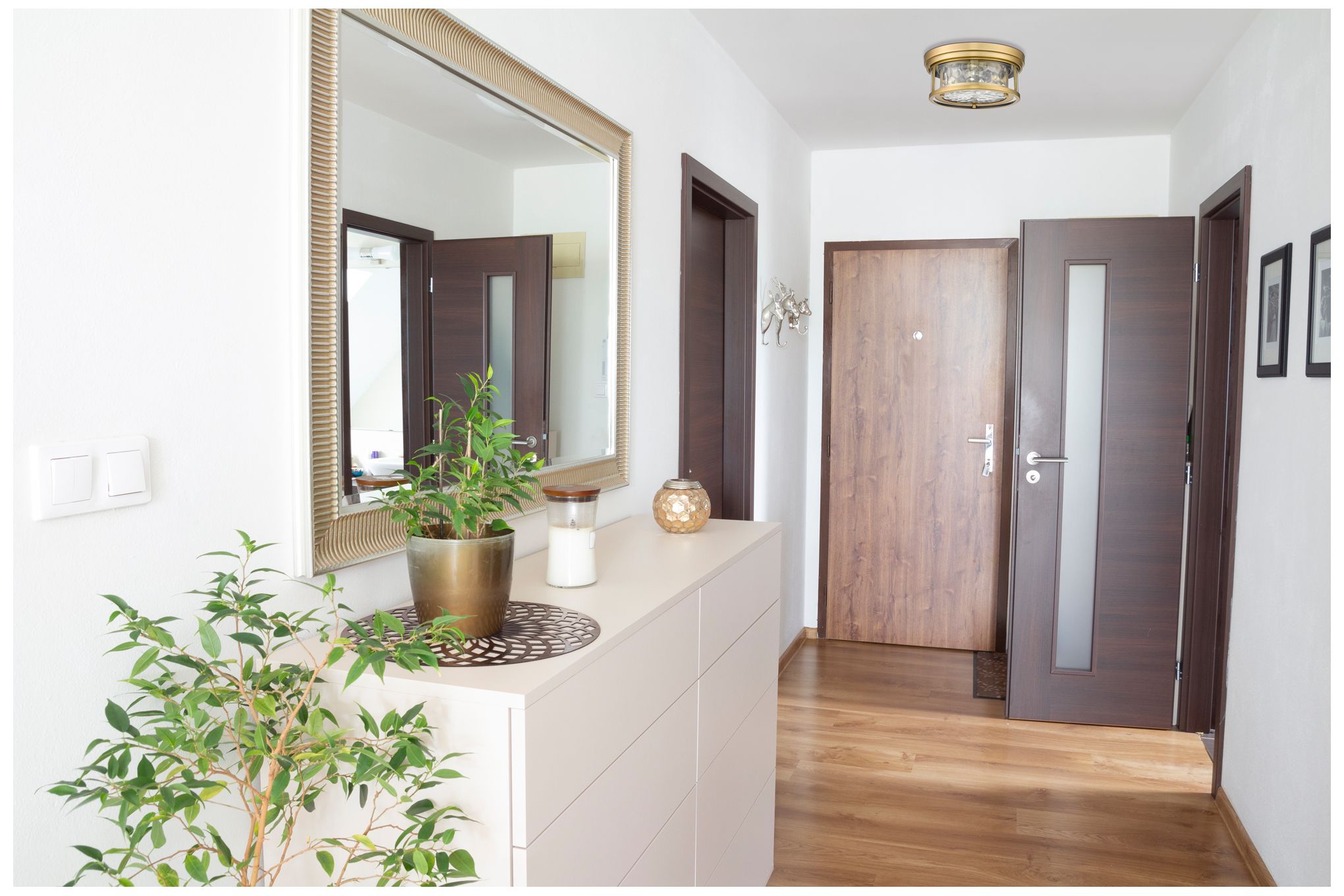 Image 3 Clarion by Z-Lite Rubbed Brass 2 Light Flush Mount more views