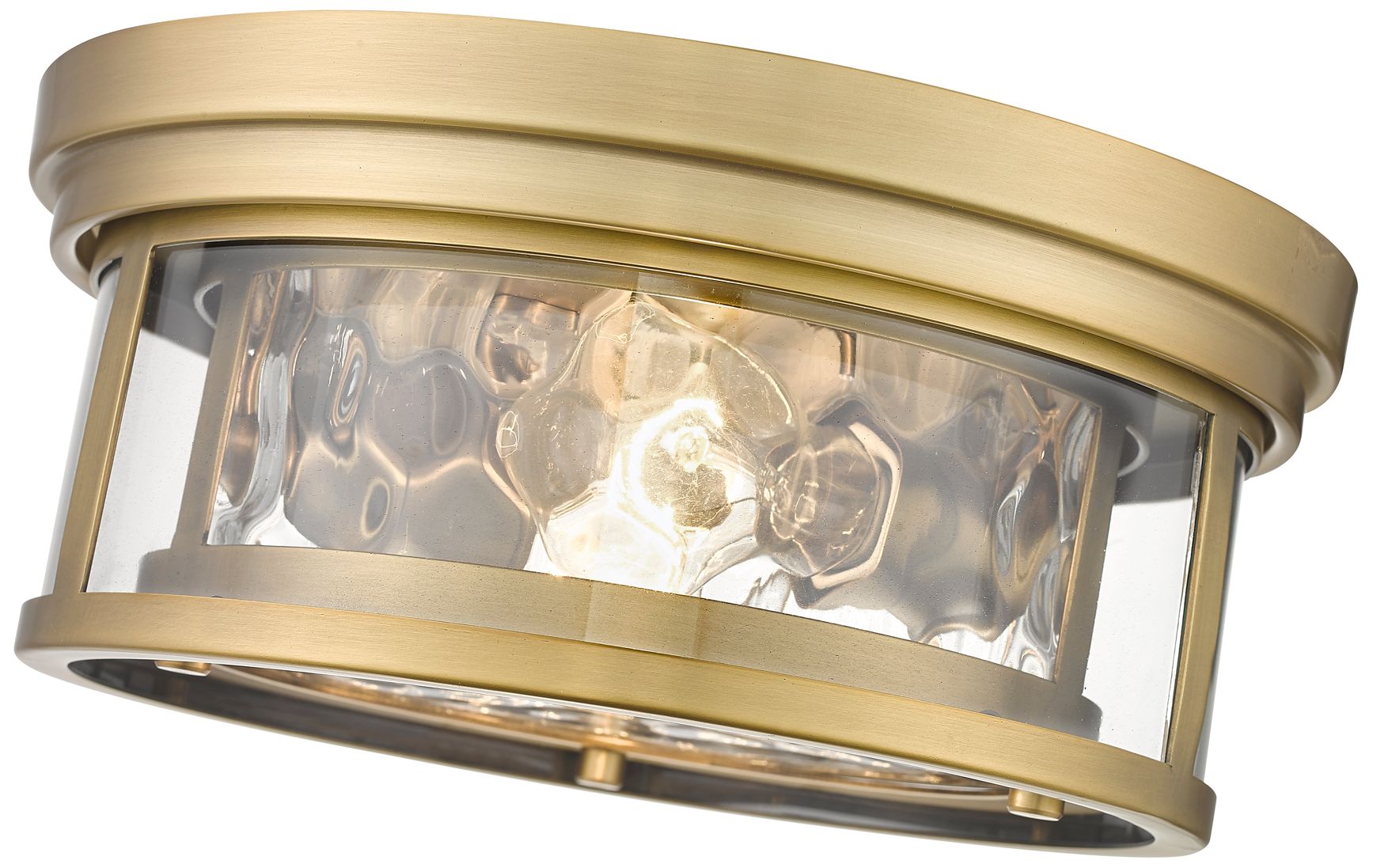Image 6 Clarion by Z-Lite Rubbed Brass 2 Light Flush Mount more views
