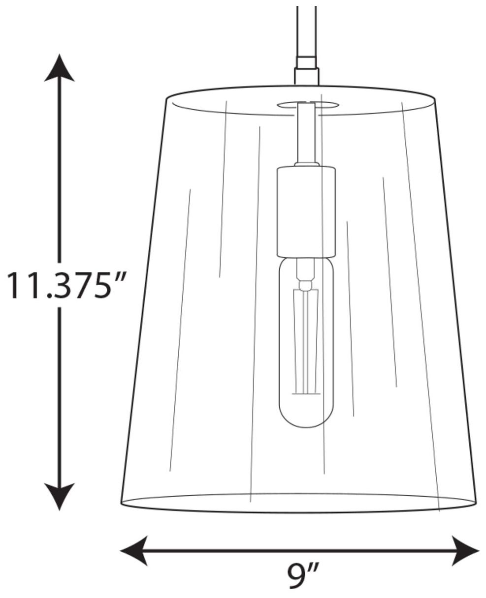 Image 4 Clarion Collection One-Light Clear Glass Pendant Light more views