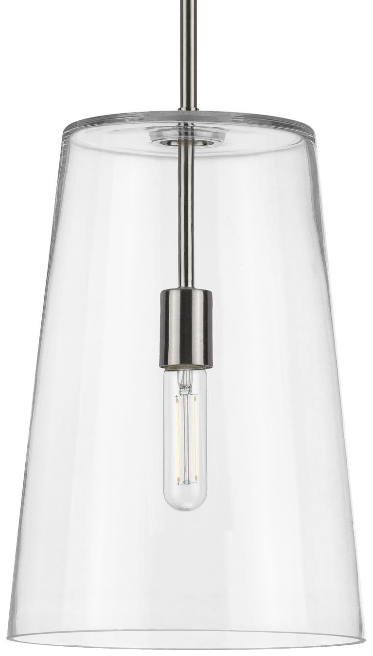 Clarion Collection One-Light Clear Glass Pendant Light