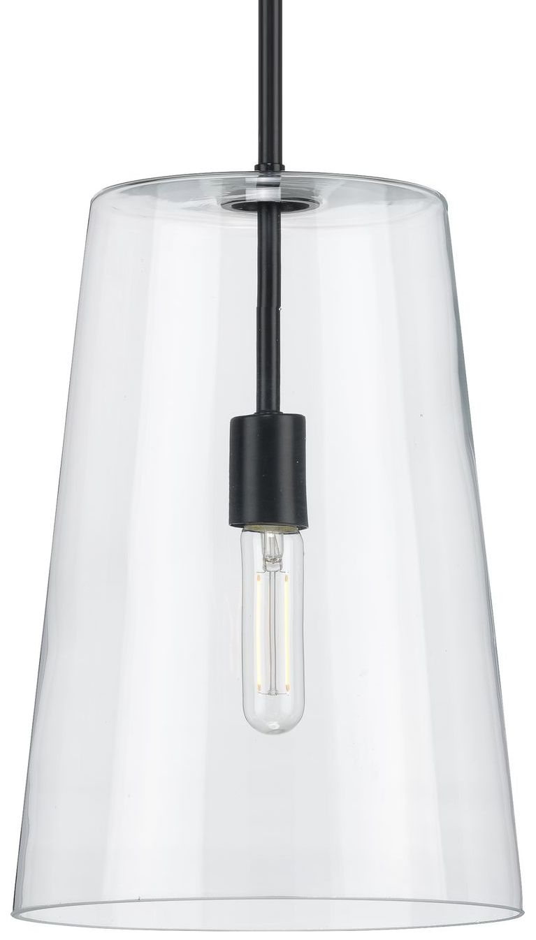 Clarion Collection One-Light Clear Glass Pendant Light