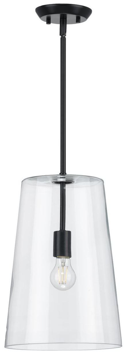 Image 3 Clarion Collection One-Light Clear Glass Pendant Light more views
