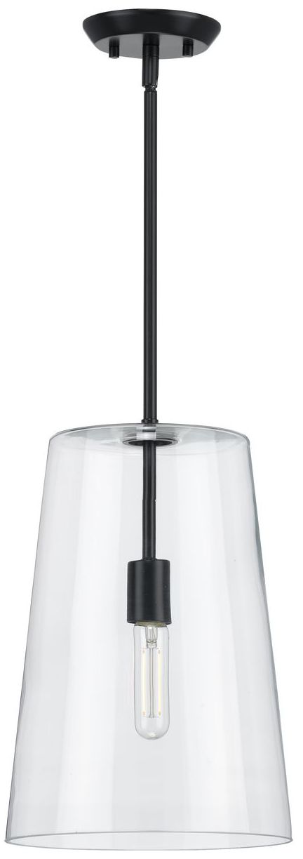 Image 5 Clarion Collection One-Light Clear Glass Pendant Light more views