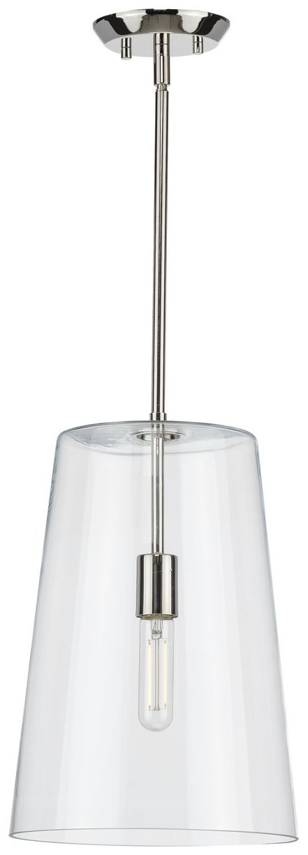 Image 6 Clarion Collection One-Light Clear Glass Pendant Light more views