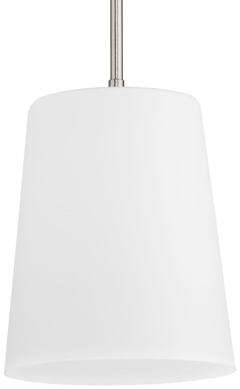 Clarion Collection One-Light Etched White Pendant P500429