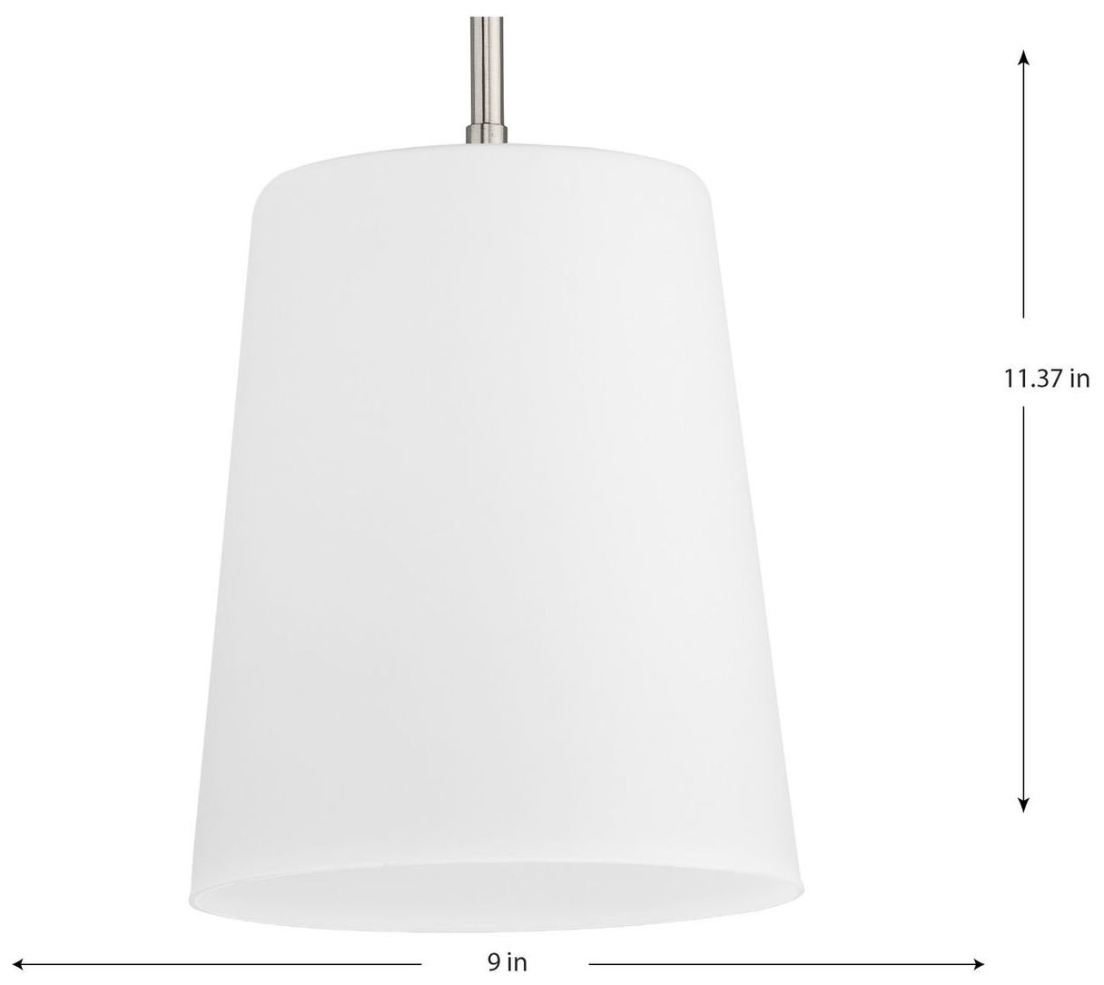 Image 4 Clarion Collection One-Light Etched White Pendant P500429 more views