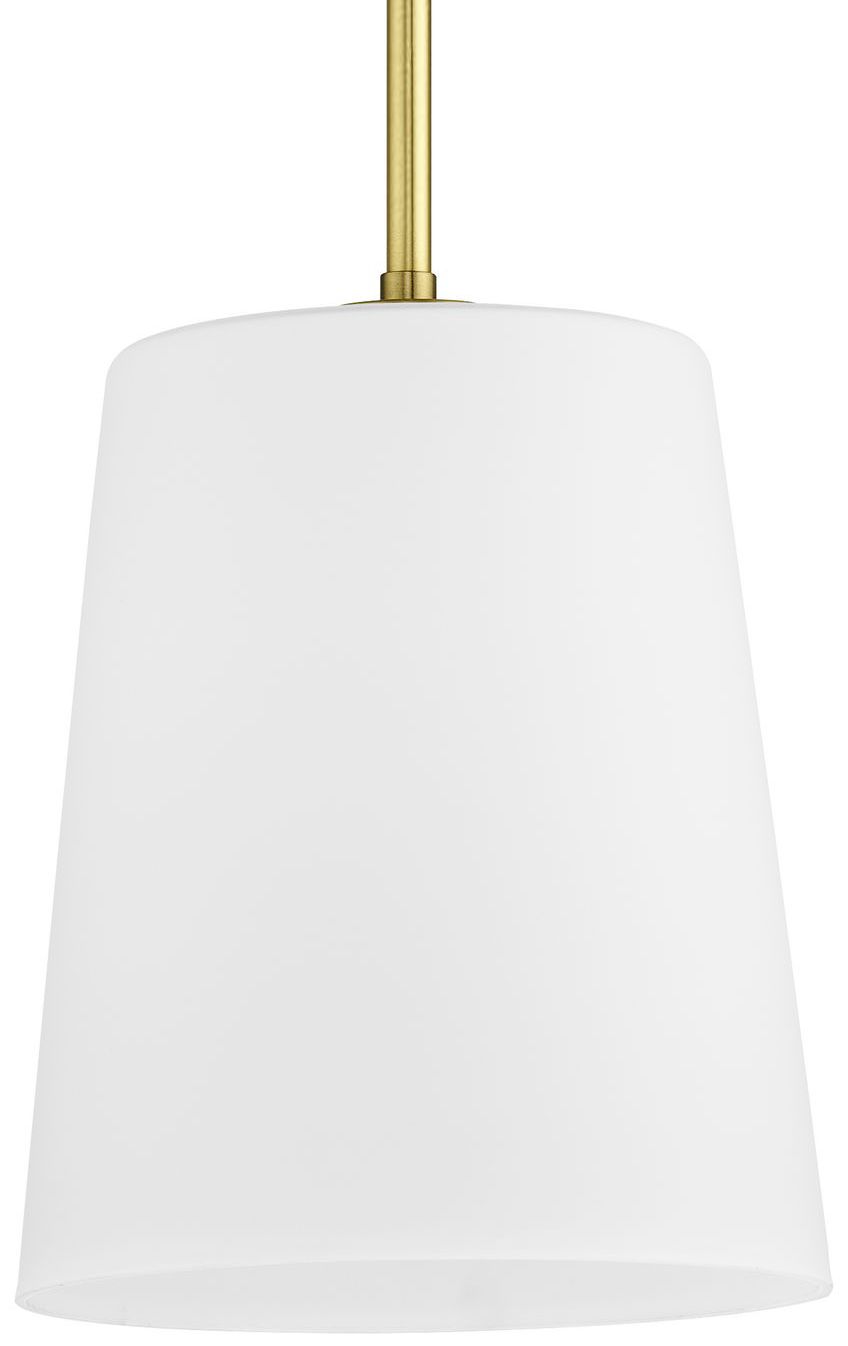 Clarion Collection One-Light Etched White Pendant P500429