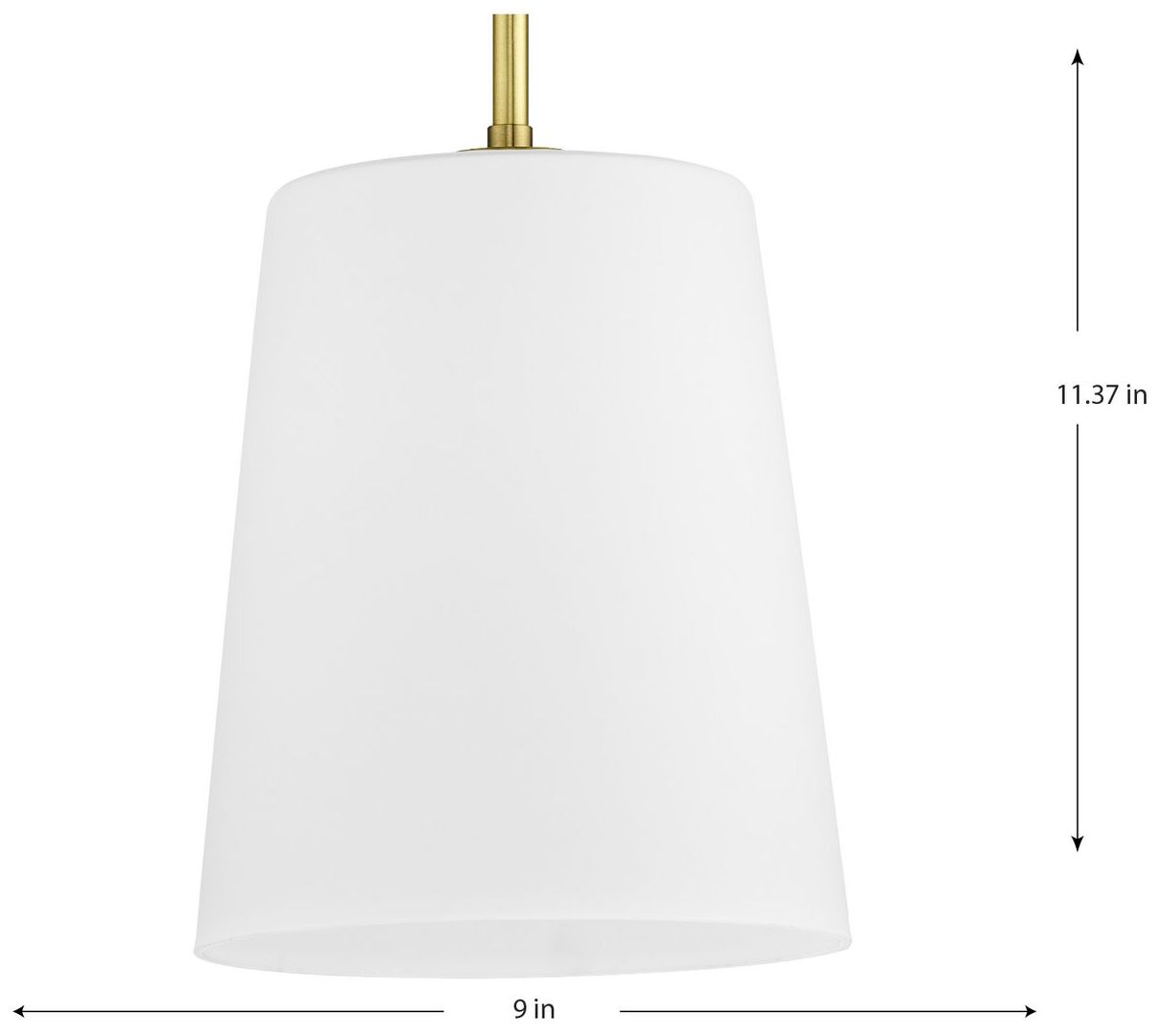 Image 4 Clarion Collection One-Light Etched White Pendant P500429 more views