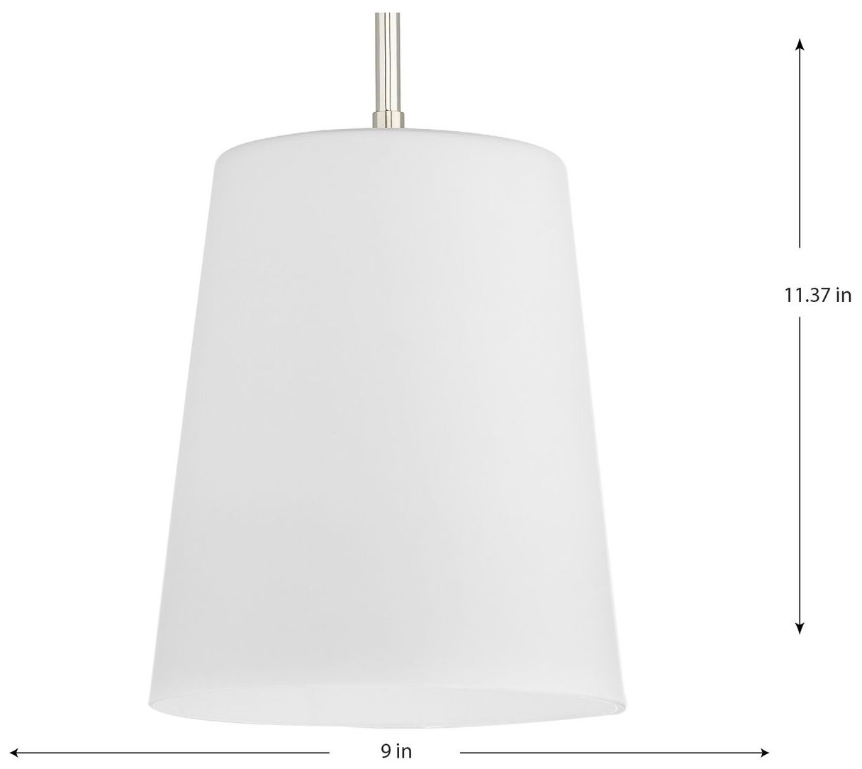 Image 4 Clarion Collection One-Light Etched White Pendant P500429 more views