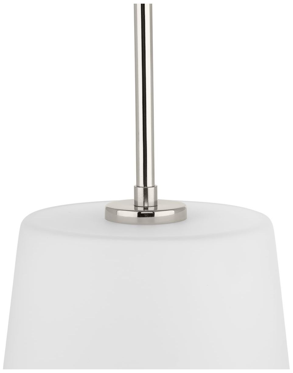 Clarion Collection One-Light Etched White Pendant P500429