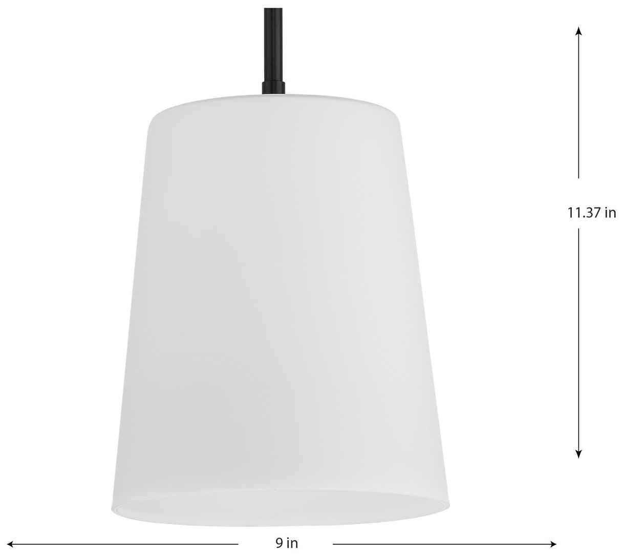 Image 4 Clarion Collection One-Light Etched White Pendant P500429 more views