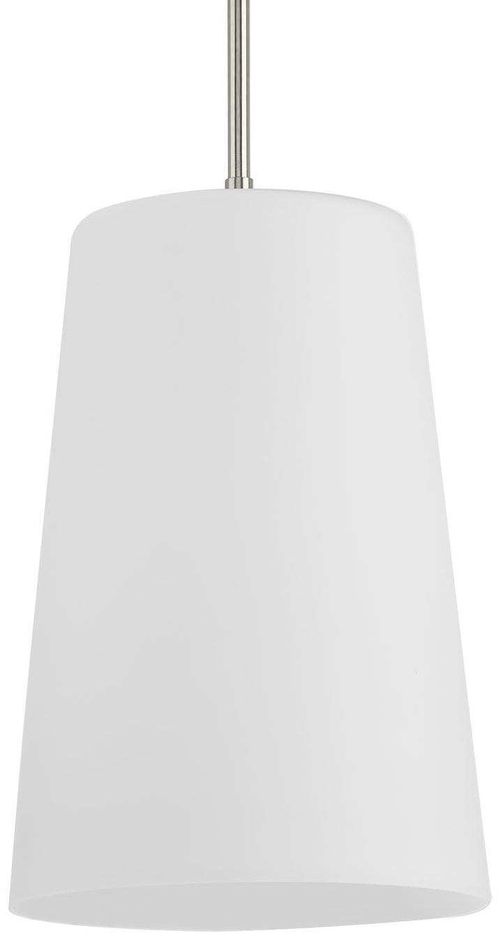 Clarion Collection One-Light Etched White Pendant P500430