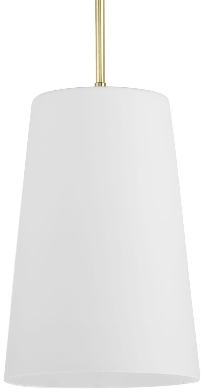 Clarion Collection One-Light Etched White Pendant P500430