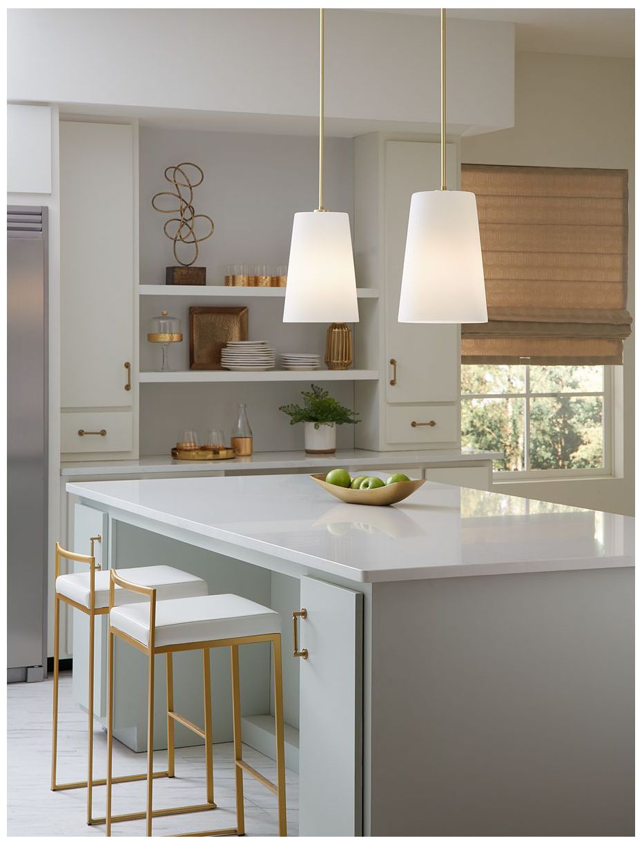 Image 2 Clarion Collection One-Light Etched White Pendant P500430 more views