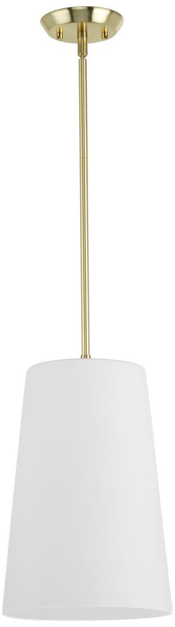 Image 3 Clarion Collection One-Light Etched White Pendant P500430 more views