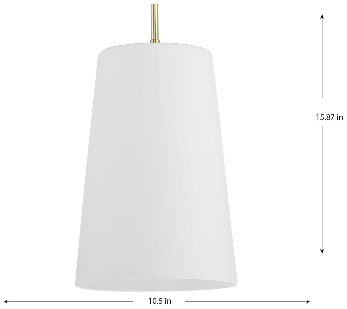 Image 4 Clarion Collection One-Light Etched White Pendant P500430 more views