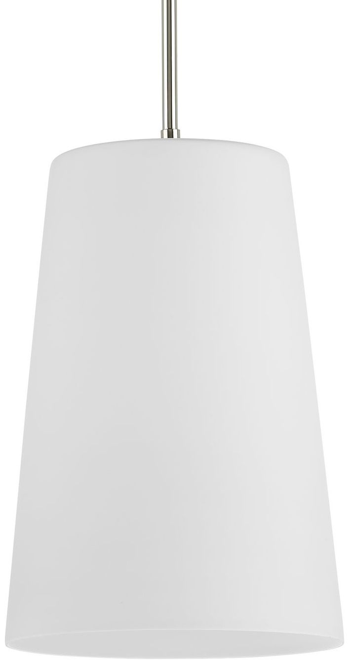 Clarion Collection One-Light Etched White Pendant P500430