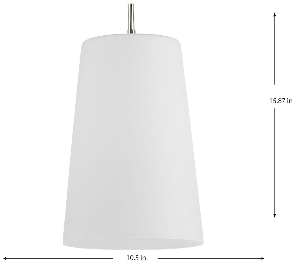 Image 4 Clarion Collection One-Light Etched White Pendant P500430 more views