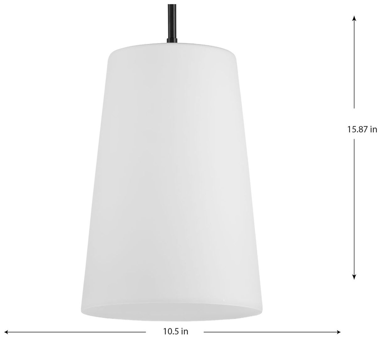 Image 4 Clarion Collection One-Light Etched White Pendant P500430 more views