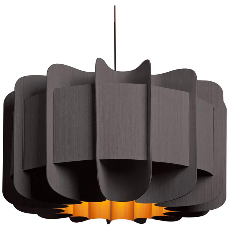 Image 1 Clarissa Pendant WEP Light Collection - Black Finish - Ebony Shade