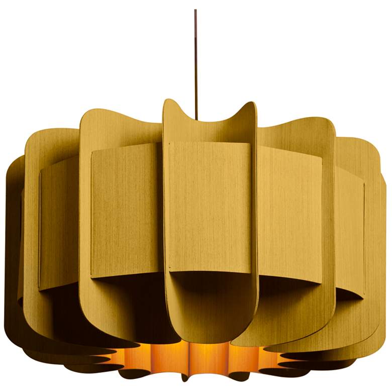 Image 1 Clarissa Pendant WEP Light Collection - Black Finish - Ocher Shade