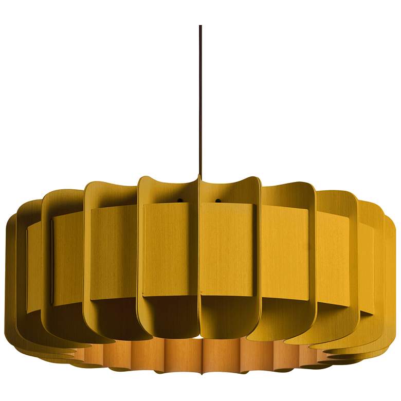 Image 1 Clarissa Pendant WEP Light Collection - Black Finish - Ocher Shade