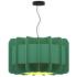 Clarissa Pendant WEP - Light Petrol Shade - Black Canopy - Size 29.8