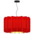 Clarissa Pendant WEP - Red Shade - Black Canopy - Size 29.8