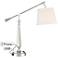 Clarita Crystal Boom Arm Desk Lamp with USB Port and Outlet