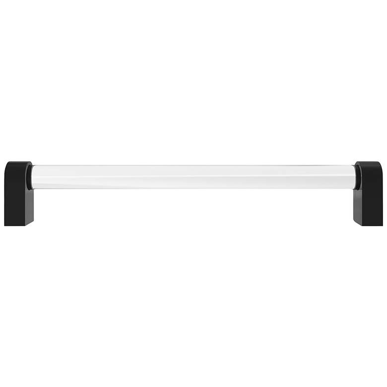 Image 1 Clarity Acrylic Clear Matte Black 13" Wide Appliance Pull