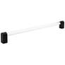 Clarity Acrylic Clear Matte Black 19" Wide Appliance Pull