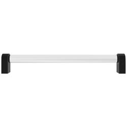 Clarity Acrylic Clear Matte Black 8 1/2" Wide Cabinet Pull