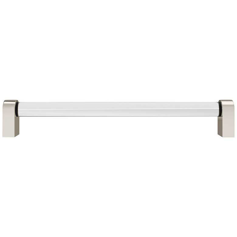 Image 1 Clarity Acrylic Clear Polished Nickel 8 1/2"W Cabinet Pull