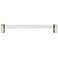 Clarity Acrylic Clear Polished Nickel 8 1/2"W Cabinet Pull