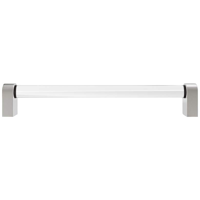 Image 1 Clarity Acrylic Clear Satin Nickel 13" Wide Appliance Pull