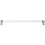 Clarity Acrylic Clear Satin Nickel 19" Wide Appliance Pull