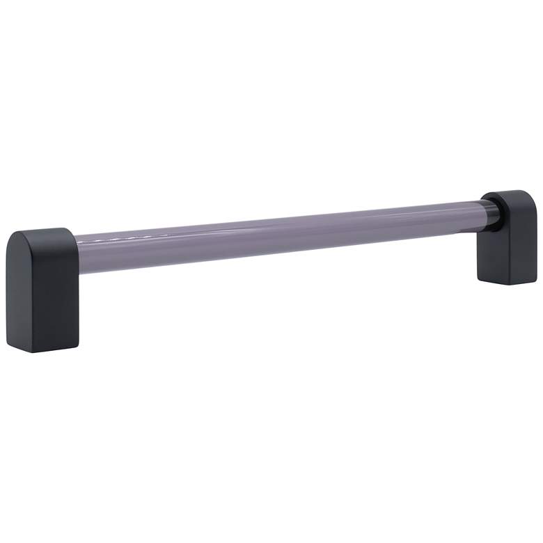 Image 1 Clarity Acrylic Smoke Matte Black 13" Wide Appliance Pull