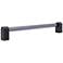 Clarity Acrylic Smoke Matte Black 13" Wide Appliance Pull