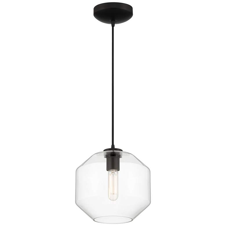 Image 1 Clarity Short Black LED Pendant