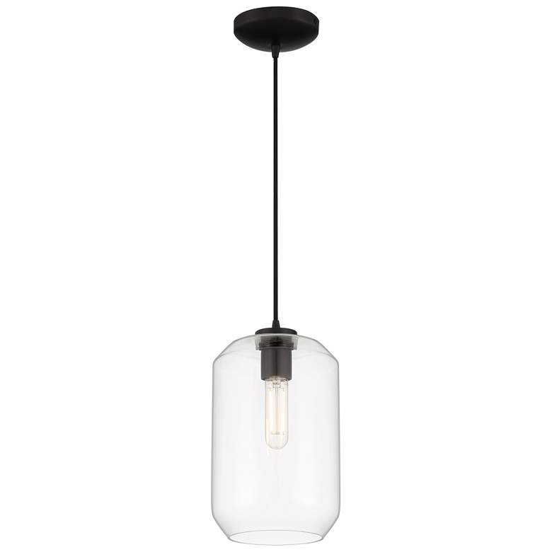 Image 1 Clarity Tall Black LED Pendant
