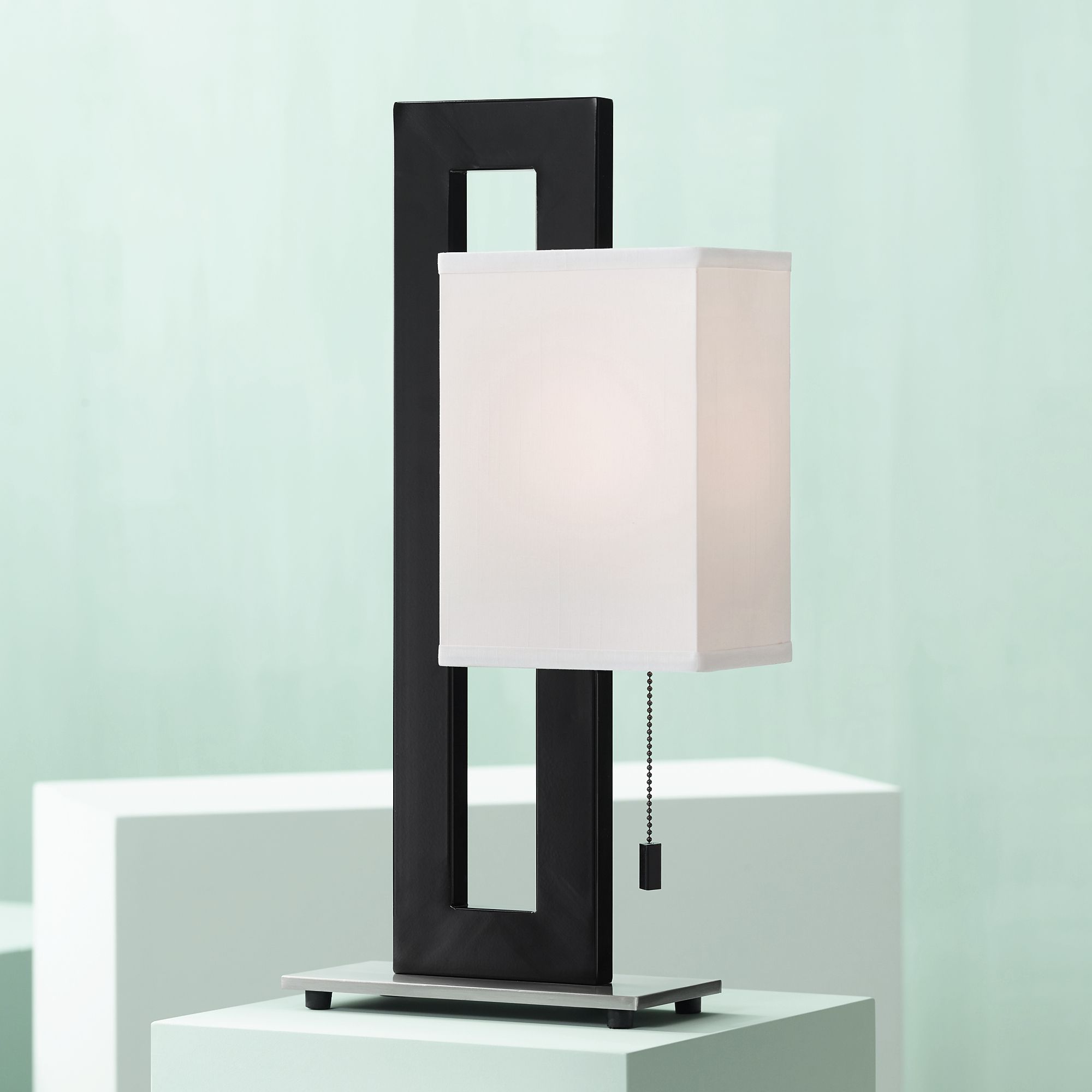 Image 5 Clark 20 1/2" Black and White Modern Table Lamp Set of 2 more views