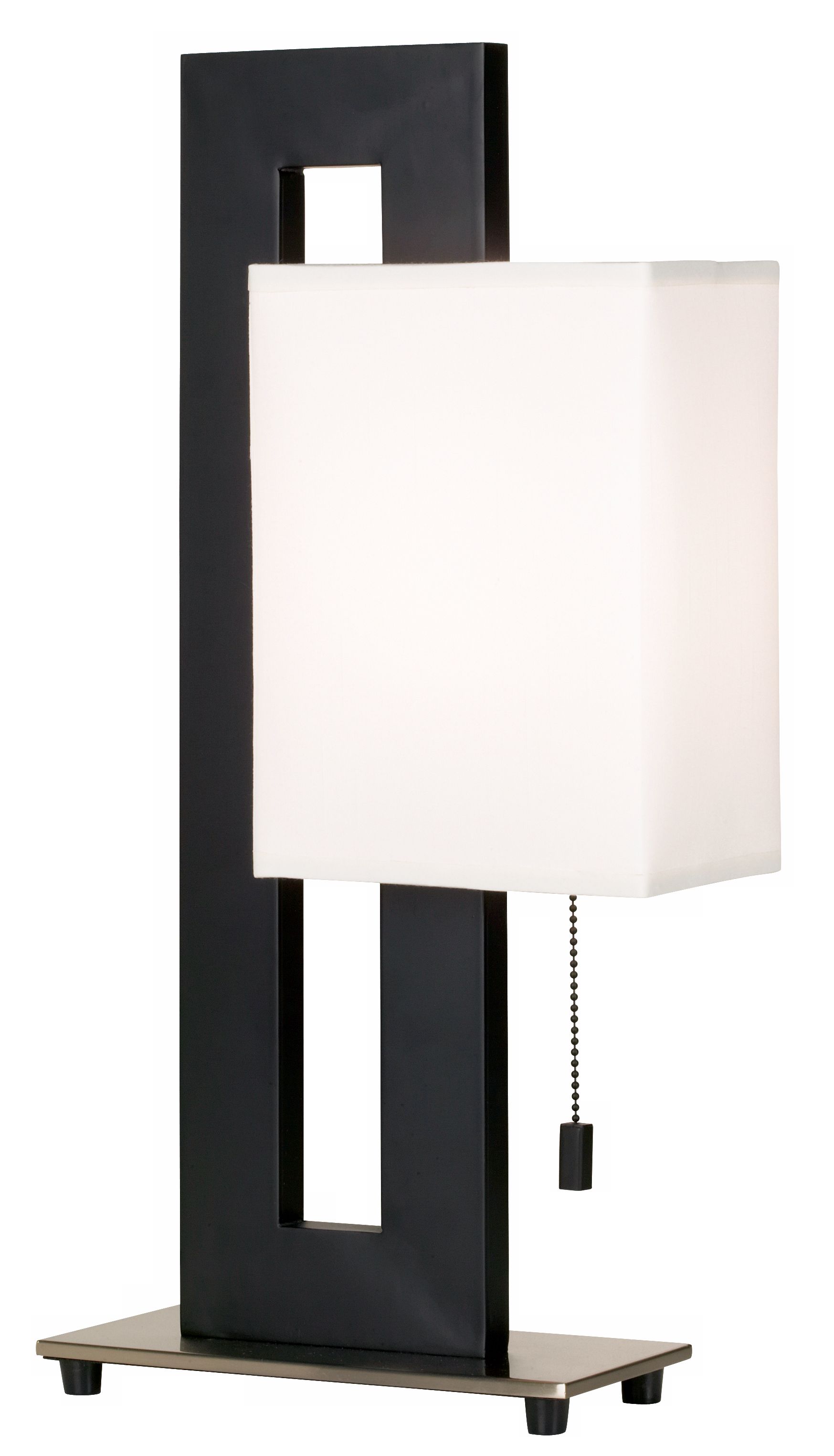 Image 3 Clark 20 1/2" Black and White Modern Table Lamp