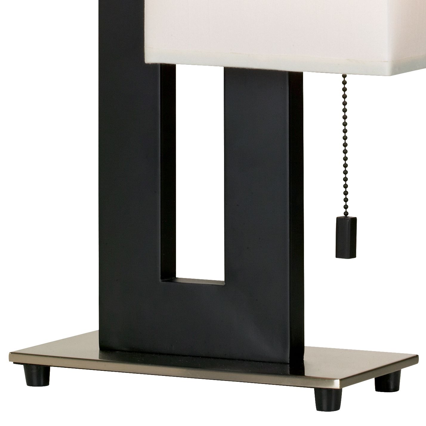 Image 5 Clark 20 1/2" Black and White Modern Lamp with Dimmer more views