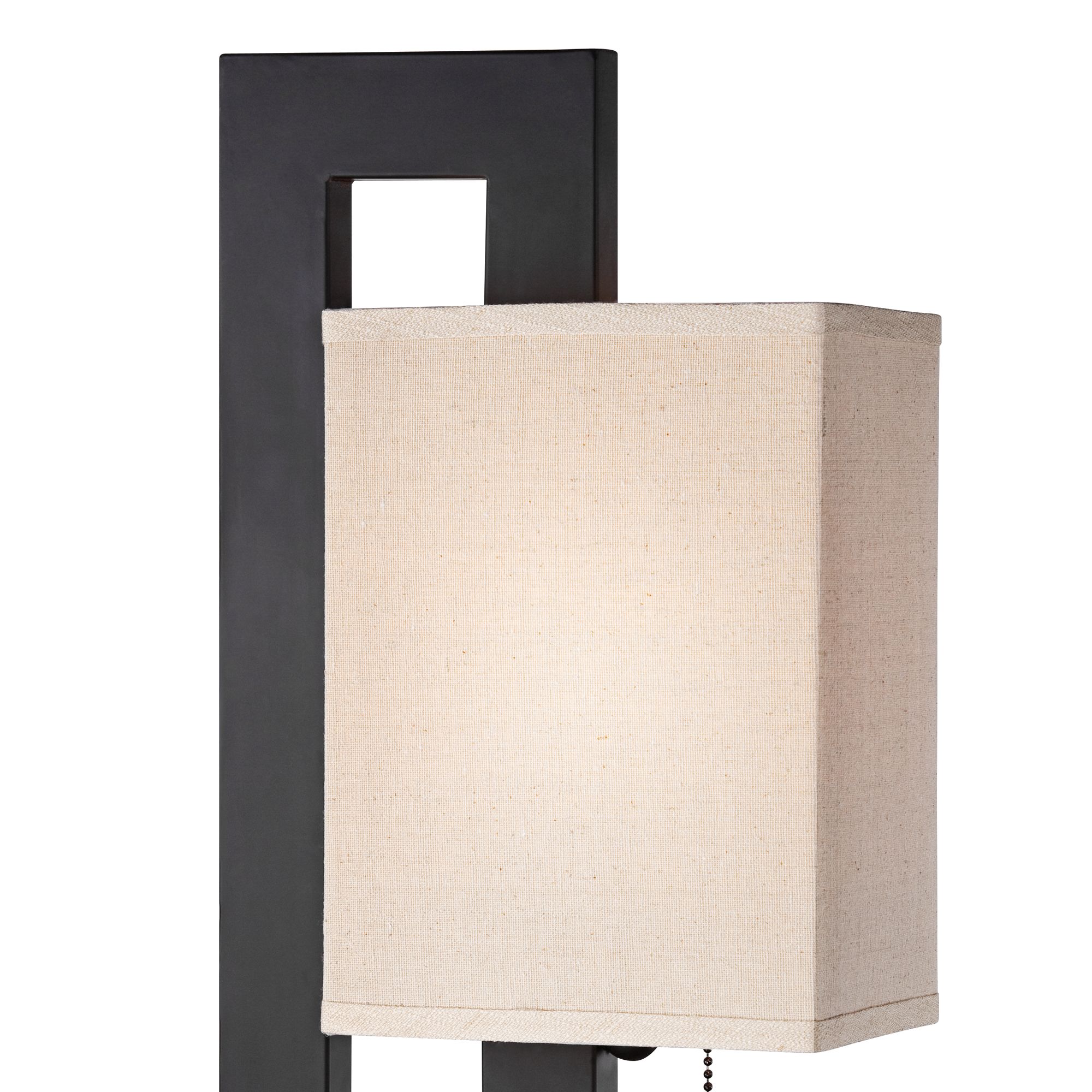Image 4 Clark 20 1/2" Espresso Bronze Modern Pull-Chain Table Lamp more views