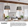 Thumbnail3 of Clarke 15" Wide Nickel Ceiling Light by Hinkley Lighting more views